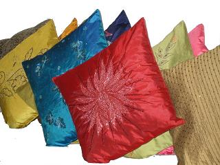 Manufacturers Exporters and Wholesale Suppliers of Silk Cushion Covers Delhi Delhi
